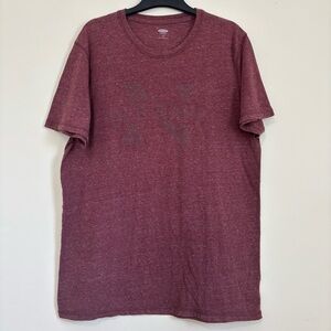 Old Navy Vintage Y2K Red Brown Crew Neck Short Sleeve slouchy T-shirt Large